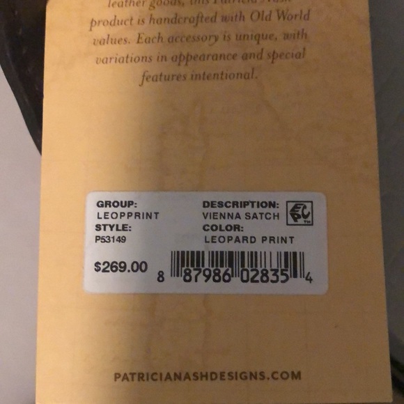 Patricia Nash Leopard Haircalf purse - Picture 8 of 13